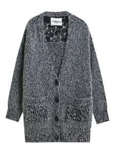 Кардиган с кружевными вставками Essentiel Antwerp, черный