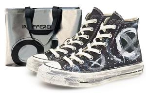 Converse Износостойкие высокие парусиновые туфли Chuck 70, унисекс, черные