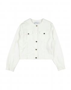 Джинсовая куртка для девочек Trussardi, белый