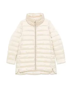 Блестящее нейлоновое пальто на молнии Save The Duck, бежевый