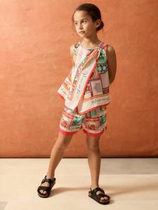 Футболка X Smiley Tia с принтом без рукавов и запахом Reiss, Multi