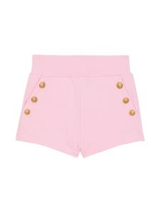 Balmain Kids хлопковые шорты, розовый