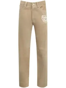 Кожаные брюки Human Made, нейтральный