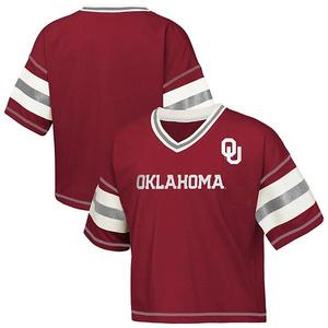 Детская футболка с V-образным вырезом Oklahoma Sooners crimson Outerstuff