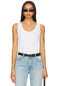 Необходимый хлопковый танк-боди Commando, white