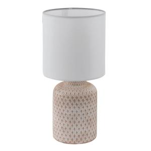 Настольная лампа Eglo Bellariva I, смешанная ткань/керамика - 1-пламенный - карамельный