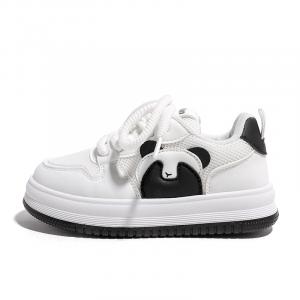 Детские кроссовки для скейтбординга с низким верхом, устойчивые к ударам, скольжению и истиранию Babaya, белый/черный