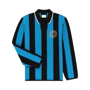 Джерси Aimé Leon Dore Long-Sleeve Knit Soccer Jersey Black/Powder Blue, разноцветный