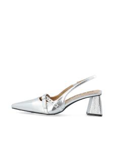 Туфли-лодочки с открытой пяткой Bianco Maralyn, Silver