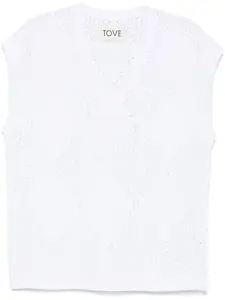 Топ рыхлой вязки TOVE, белый
