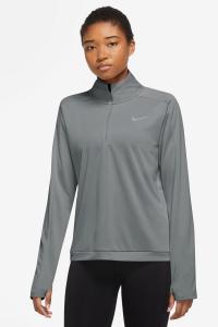 Беговая футболка Dri Fit Pacer с молнией 1/4 Nike, серый