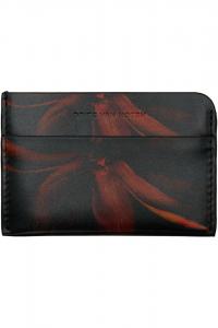 Dries Van Noten Черно-Оранжевый кожаный держатель для карт