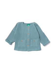 Куртка из органического вафельного хлопка синего цвета. Little Green Radicals