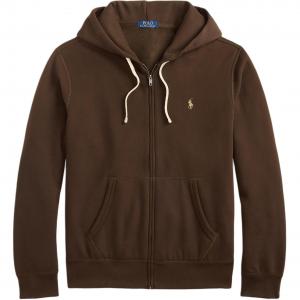 Худи на молнии Polo Ralph Lauren, nutmeg коричневый