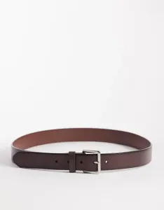 Коричневый ремень из 100% кожи Mango