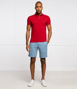 Поло POLO RALPH LAUREN slim fit, красный