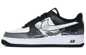Кастомизированные кроссовки Nike Air Force 1 Skateboarding Shoes Men, черный