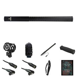 Влагостойкий направленный микрофон RODE NTG3B, комплект Deluxe для записи на местности (черный)