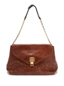 Сумка на плечо New Joy с вышивкой Ermanno Scervino, коричневый