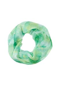 Шарф-Петля легкий тонкий шарф-петля с абстрактными акварельными пузырьковыми оптиками Seasons Of April, зеленый