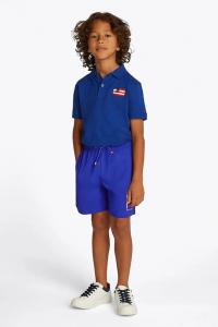 Хлопковые детские шорты Tommy Hilfiger, фиолетовый