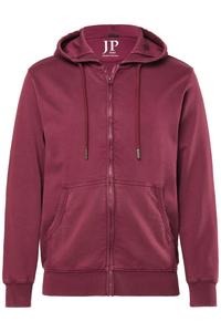 JP1880 Толстовка с молнией в темно-красном цвете
