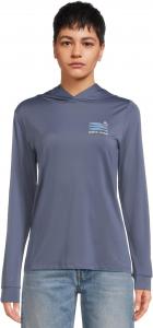 Женская солнечная рубашка с капюшоном и небольшим укусом Salty Crew, Indigo