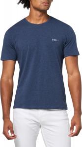 Мужская хлопковая футболка для дома BOSS Mix&Match с круглым вырезом, Clean Navy Mélange