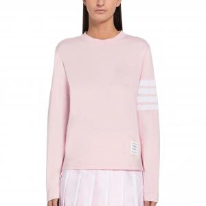 Four bar Long sleeve Sweater THOM BROWNE, светло-розовый