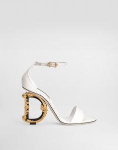 Сандалии из наппы с барочным декором dg Dolce & Gabbana, белый