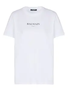 Футболка с логотипом BALMAIN, белый