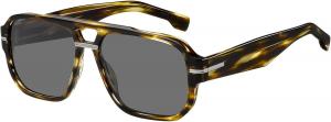 HUGO BOSS мужские солнцезащитные очки, Striped Brown