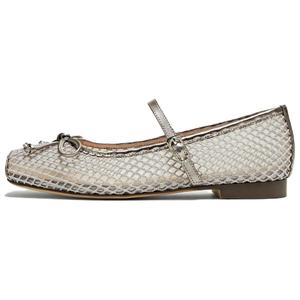 TATA Серые женские балетки на плоской подошве, цвет Gray