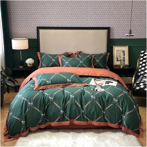 YUSIWOAL Комплект постельного белья пасторальный стиль 600TC египетский хлопок узор с птицами