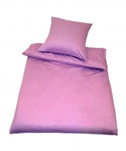 Постельное белье хлопковый сатин 135 х 200/80 х 80 см, сиреневый 135х200 Kinzler