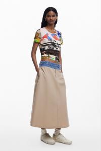 Футболка с коллажным принтом