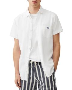 Воздушная облегающая рубашка с коротким рукавом Airtex Rodd & Gunn, белый