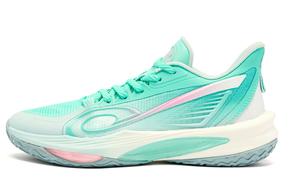 Баскетбольные кроссовки Wind Blade 4 PRO YOUNG с низким верхом и противоскользящим эффектом QIAODAN, Teal