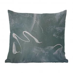 Подушка для улицы MuchoWow - акриловая краска - дизайн - абстракция - 40x40 см - защита от атмосферных воздействий - подушка для отдыха - чехол на подушку - хлопчатобумажная ткань - декоративные чехлы на подушки, мультиколор