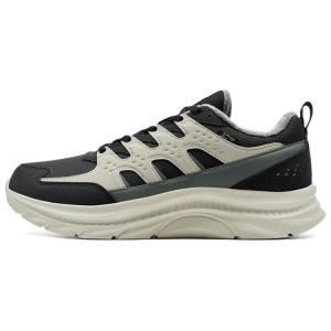 XTEP Нескользящие теплые повседневные кроссовки с низким верхом, мужские, черные, бежево-зеленые