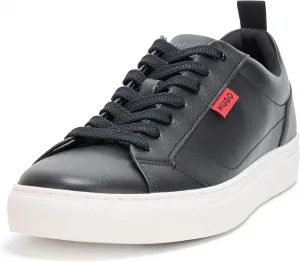 Кроссовки Hugo Mens Morrie с низким профилем, из кожи, дружелюбный стиль, черный