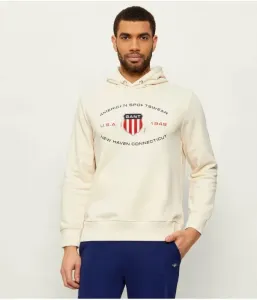 Толстовка regular fit Gant, кремовый