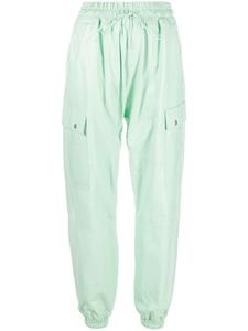 Кожаные брюки с кулиской Liska, зеленый