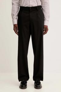 Брюки с шерстью Hugo, черный