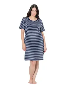 Ulla Popken Ночная рубашка темно-синего цвета
