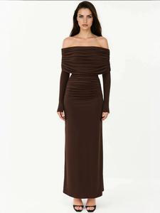 Платье Hiccup, темно-коричневый