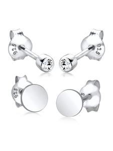 Elli Серьги-диски из серебра 925 пробы