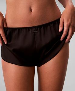 Женские атласные шорты для танцев Signature Satin Tap Shorts QF8395 Calvin Klein, Black Satin