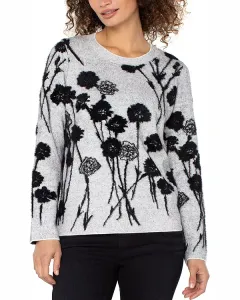 Свитер с длинными рукавами и круглым вырезом Liverpool Los Angeles, мультиколор