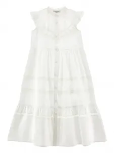Платье с оборками Philosophy Di Lorenzo Serafini Kids, белый